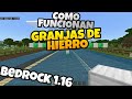 COMO FUNCIONAN LAS GRANJAS DE HIERRO EN MINECRAFT BEDROCK 1.16