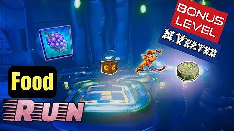 The Snaxx Dimension Food Run All Boxes N.Verted Bonus Level Crash Bandicoot 4