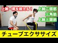 【チューブエクササイズ①】チューブを用いた肩・上腕のトレーニング方法をアスレティックトレーナーが紹介します！