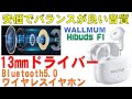 ワイヤレスイヤホン WALLMUM Hibuds F1 安価でバランスが良い音質　13mmドライバー Bluetooth5.0 / Wireless earphones