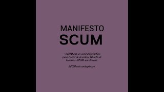 SCUM MANIFESTO. Pôle Francophone UAM
