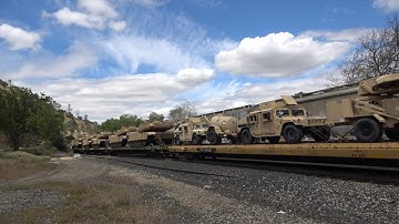 Tehachapi on 4/21/22 in 4k all day.  Military train, manifests and intermodals.
