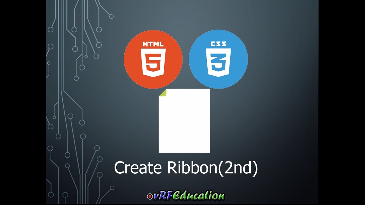 Css Ribon آموزش HTML / CSS - ایجاد نوار ریبن (Ribbon) - نمونه دوم - YouTube
