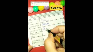 Shreya Signature style 🖊️🍀#shortsfeed #howtosign #sign #howto