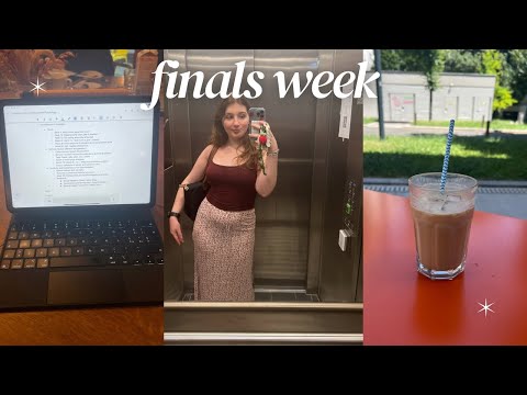 finals week 🎓✨ | studying, grwm, etc