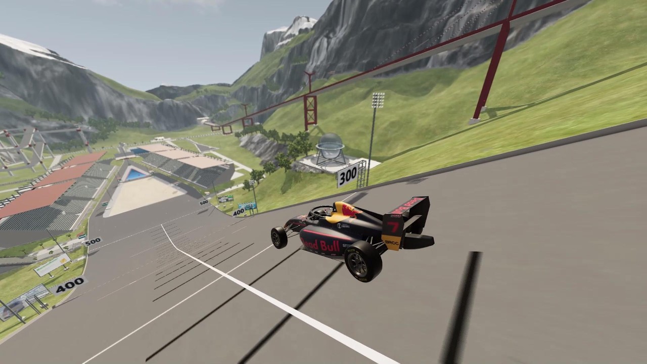 Lanzando coches de mods por la mega rampa