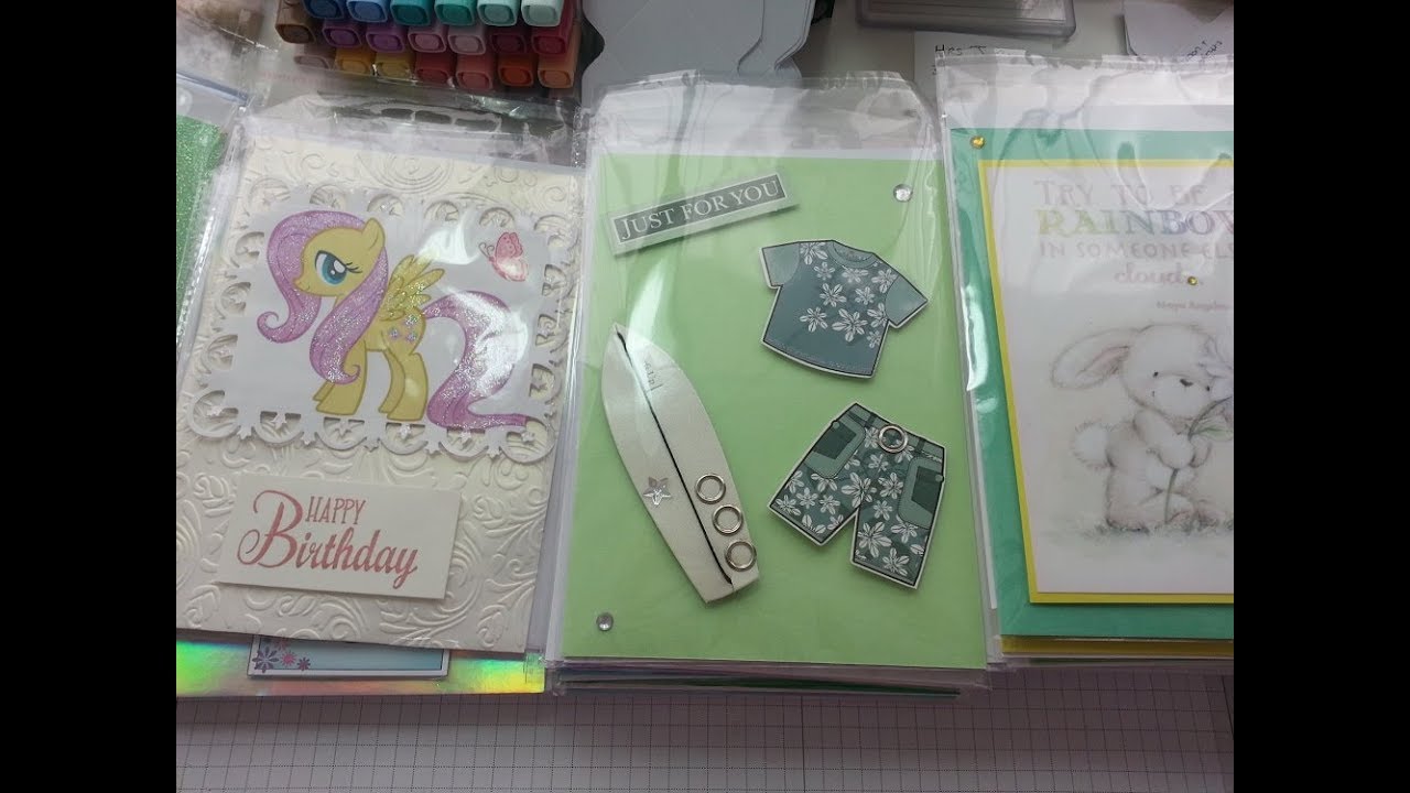 5 Card Cancer research Challenge by the wonderful Julia Rideout x x stamping ground ky