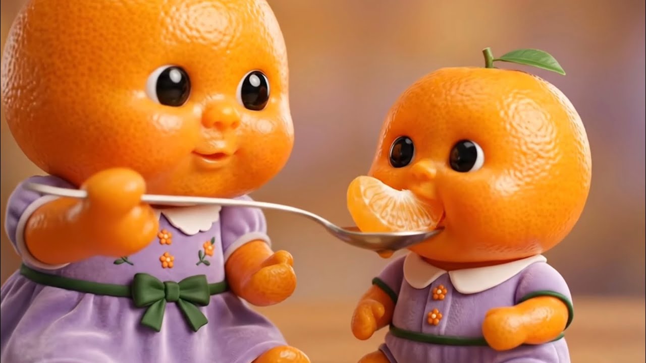 みかん赤ちゃんの赤ちゃんにみかんを食べさせる🍊🍊#oddlysatisfying