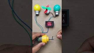 Powering Two Neon Light & One DC Fan Motor With Matel Gear Motor Generator _ DC Motor #dcmotor #tech Powering Two Neon Light & One DC Fan Motor With Matel Gear Motor Generator _ DC Motor #dcmotor #tech