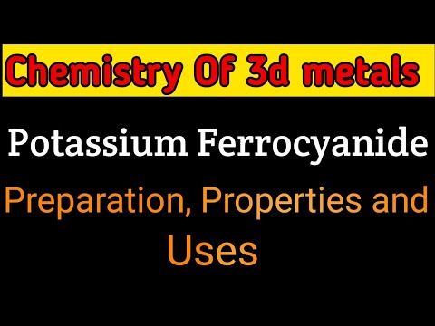 वीडियो: पोटेशियम फेरोसाइनाइड कैसे बनाते हैं?