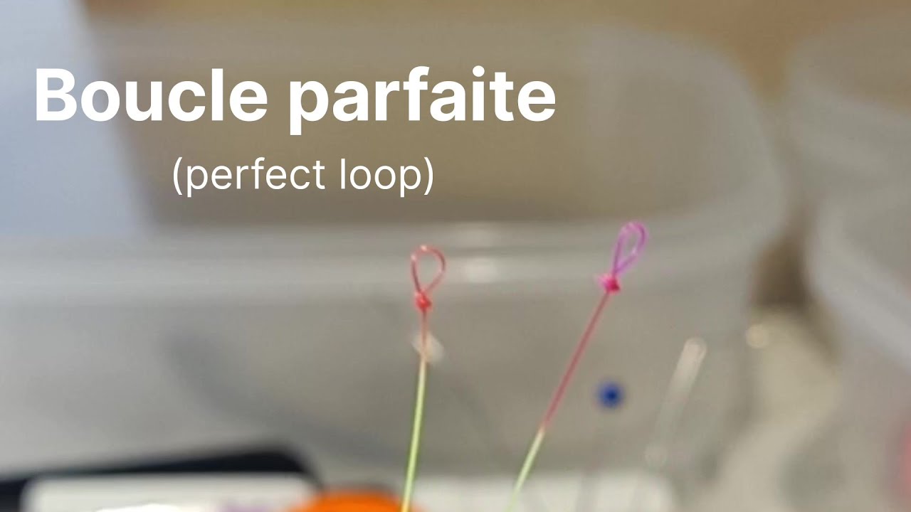 Boucle parfaite, perfect loop, micro boucle (pêche à la mouche). - YouTube