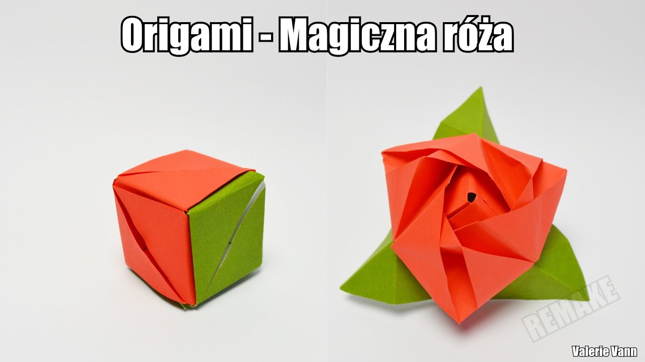 Origami - Magiczna róża (REMAKE)
