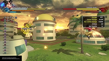 DRAGON BALL XENOVERSE 2 Stylish SSJ4 Goku Combo