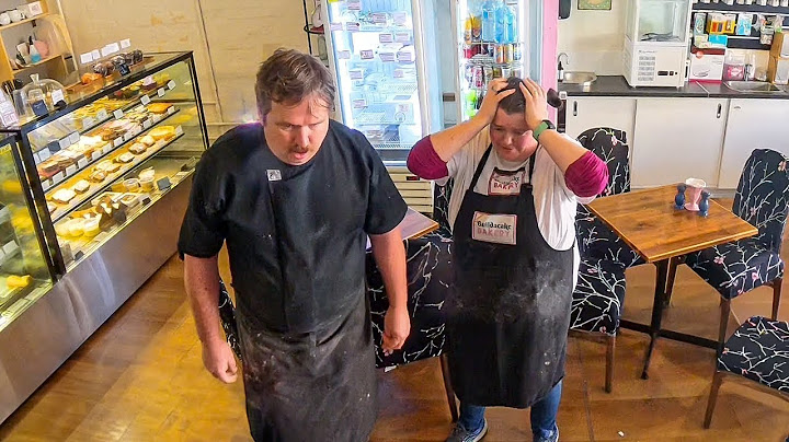 Dropping a wedding cake but gaslighting the staff into taking blame