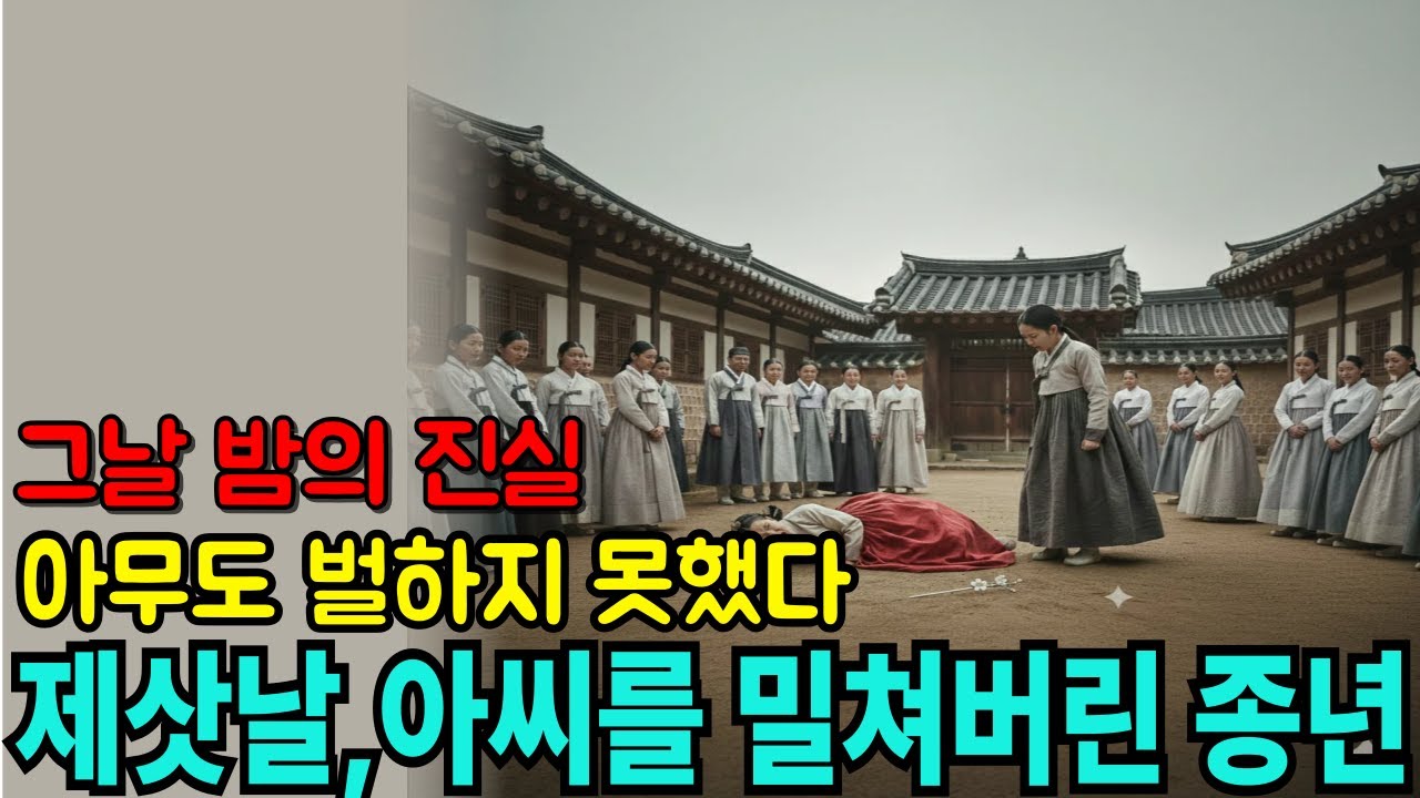 [조선야담] 제삿날, 양반 아씨를 밀쳐버린 종년… 아무도 벌하지 못한 진짜 이유는?