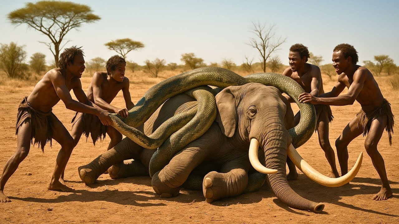 Life 3.2 Million Years Ago | The Giant Saber-Tusked Boar Encounters Homo Habilis