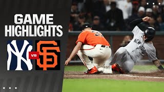 Yankees vs. Giants Game Highlights (5\/31\/24) | MLB Highlights