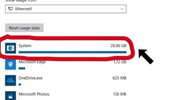 stop windows 10 high system data usege