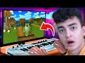 PİYANO İLE MİNECRAFT OYNADIM! - Minecraft