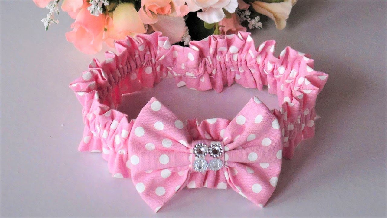 TIARA EM TECIDO - Diy Hadband  - Doggy Bow Tie  ❤️