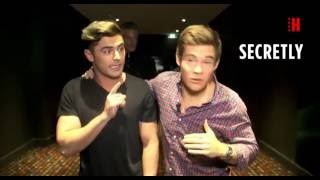 Zac Efron & Adam Devine Surprise Stunt At Hoyts