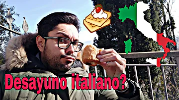 ¿Qué es un desayuno típico italiano?