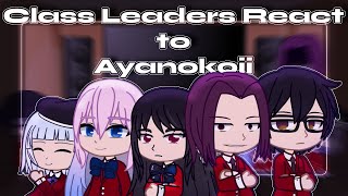 Class Leaders+Manabu React to Ayanokoji || COTE || Gacha Collab ||