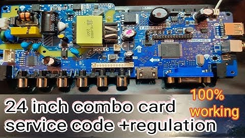 T.R67.675 led combo card service code and regulation ||24 inch LED card service code and regulation