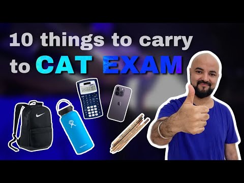 10 Things to carry for CAT Exam Centre! - YouTube