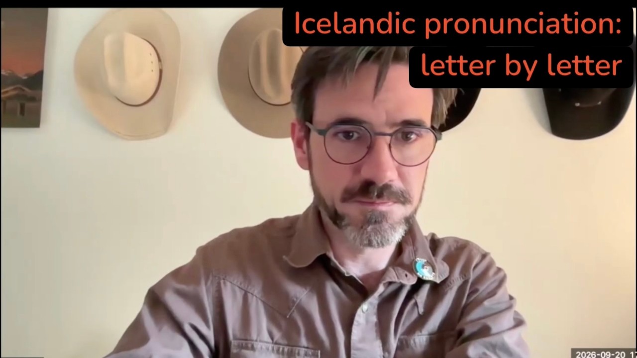 Icelandic pronunciation, letter by letter - YouTube
