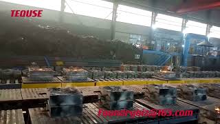 Automatic No bake Resin Sand Molding Pouring Cooling line