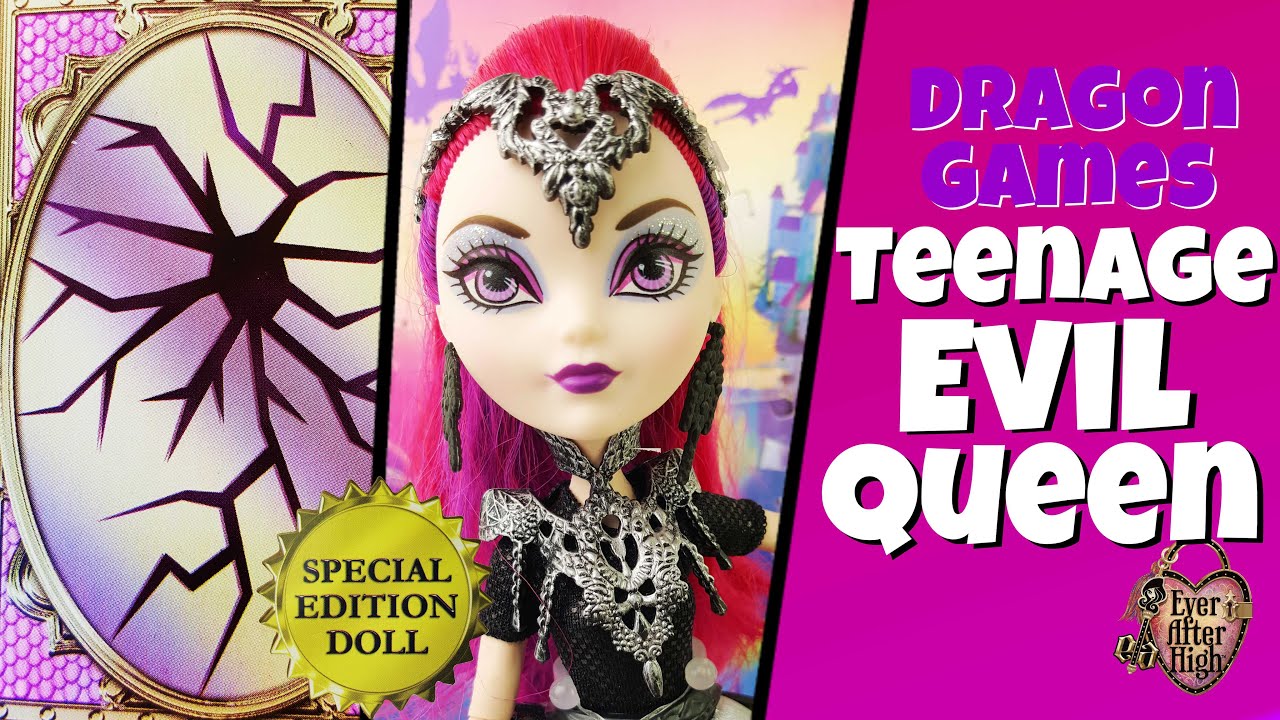 Evil Teenage Queen Dragon Games Unboxing Review Ever After High - YouTube