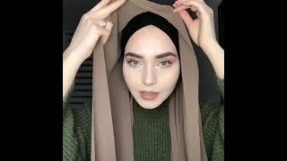 أسهل وأسرع لفة للحجاب مع البندانه السوري 😍