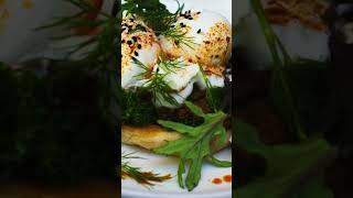 DECADENT HOMEMADE EGGS BENEDICT 2 DIFFERENT WAYS 4 BREAKFAST! #shorts #foodlover #foodie #food #asmr