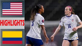 USA vs Colombia Highlights | 2024 Concacaf Women's Gold Cup | 3.3.2024