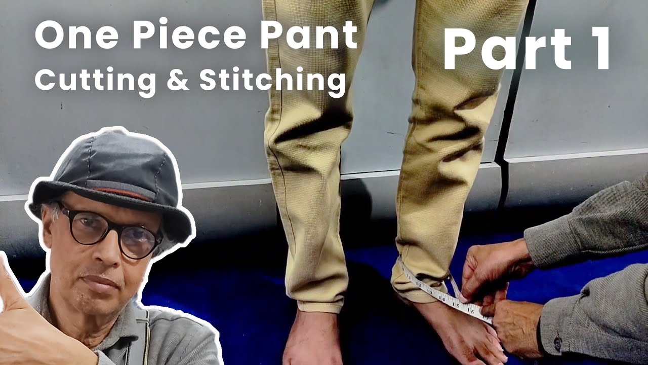 One piece pant cutting Mens pant cutting and stitching Gents pant