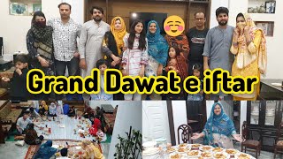 Grand Dawat e Iftar Party at My home || sub sisters ki Dawat ki 😍 || Rana Yaseen Vlogs