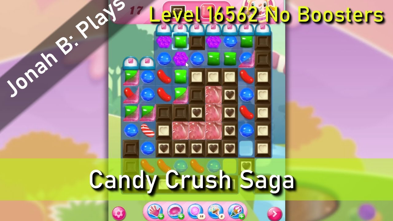 Candy Crush Saga Level 16562 No Boosters - YouTube