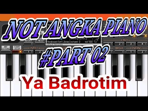 Not Ya Badrotim Not Angka Sholawat Ya Badrotim - YouTube