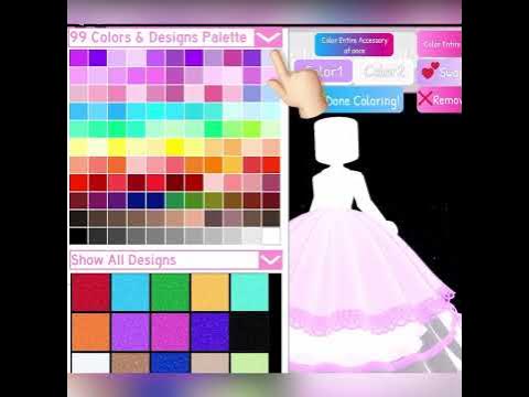 How to make ballroom entrance skirt glow.( royal high ) - YouTube