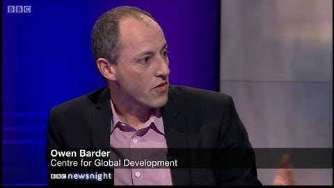 Newsnight (Owen Barder & Ian Birrell)