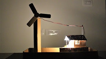 How to make wind turbine from cardboard | school project