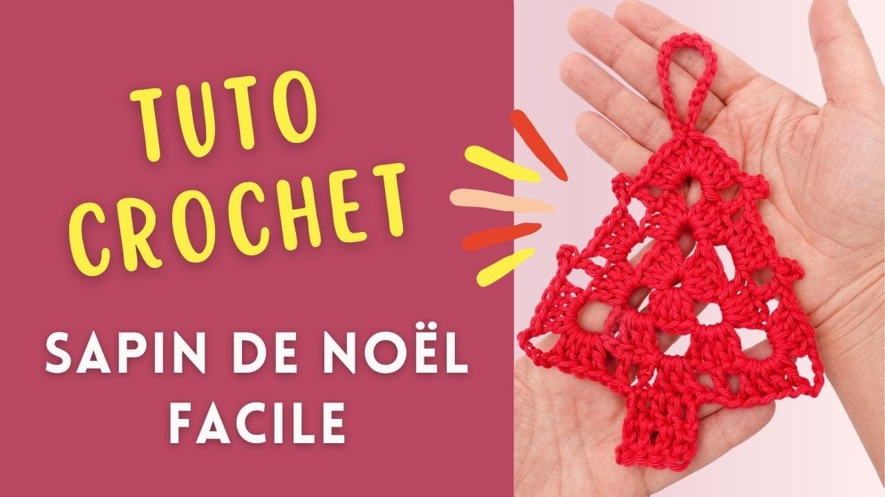 ⭐️ SAPIN de Noël au crochet, Tuto facile, modèle gratuit, explications