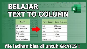 Cara memisahkan Data Menjadi dua Kolom Menggunakan Text To Column