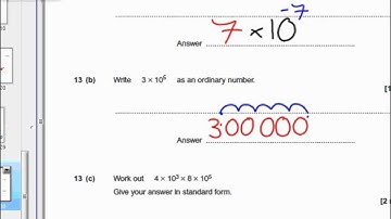 AQA Maths Higher Nov 2014 Non Calc Q13