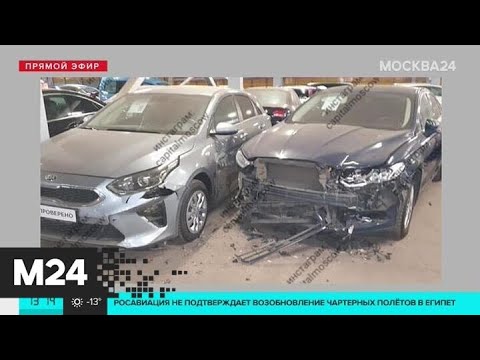 Камеры засняли дрифт на столичной парковке - Москва 24