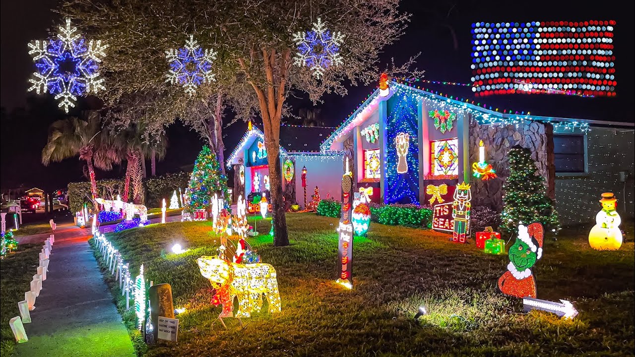 Best Christmas Decoration Ideas 4K Florida Christmas Houses - YouTube