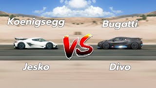 Koenigsegg Jesko vs. Bugatti Divo in Forza Horizon 5 | Xbox Wireless Controller Gameplay