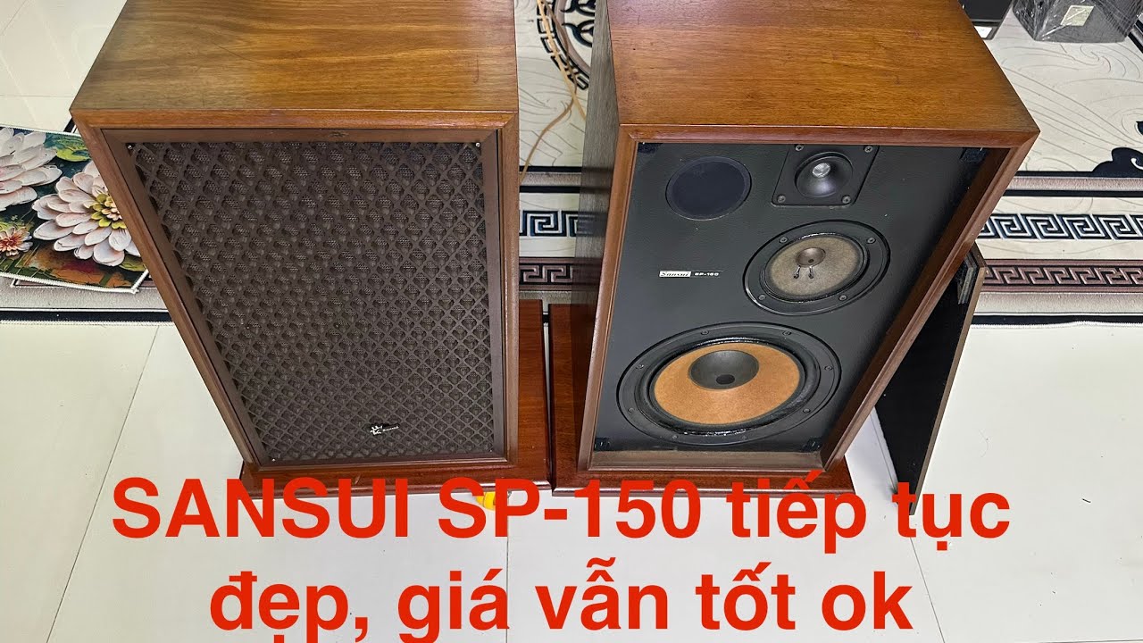 Loa SANSUI SP-150 loa cổ lưới mắt võng rất đẹp, nhạc vàng đẳng cấp, trưng bày cũng đẹp, giá cũng tốt
