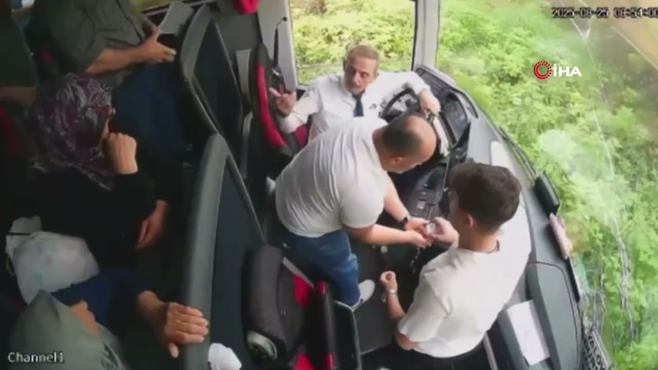 Rize Yolundaki Otobüs Kazasında Yeni Görüntüler Ortaya Çıktı